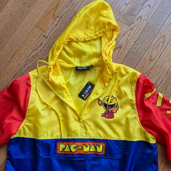 NWT PAC-Man light Weight Rain Jacket New Unisex Size Large - Picture 4 of 16